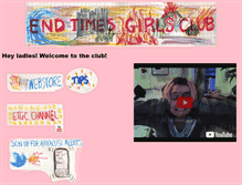 Tablet Screenshot of endtimesgirlsclub.com